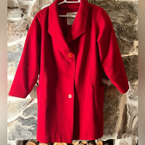 VINTAGE LONDON FOG Virgin Wool Coat - Picture 2 of 7